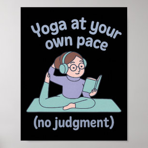 Poster Yoga Pleine Conscience Sans Jugement Bibliothécair