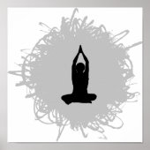 Poster Yoga Scribble Style (Devant)