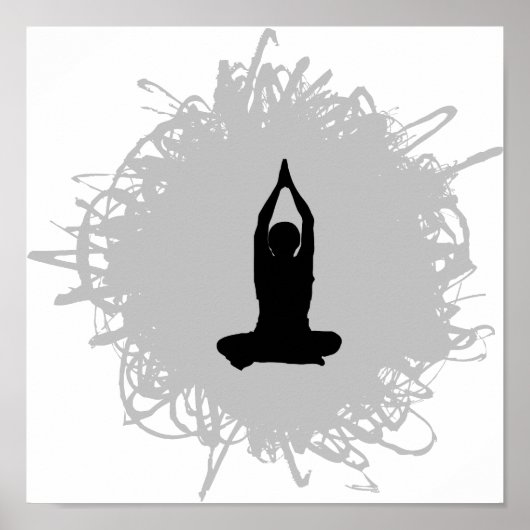 Poster Yoga Scribble Style (Devant)