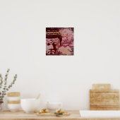 Poster Yoga Speak : Graphisme de l'arbre du Bouddha (Cuisine)