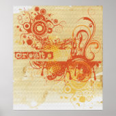 Poster Yoga Speak : Orange Creative Chakra (Devant)