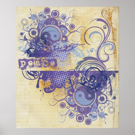 Poster Yoga Speak : Purple Peace Chakra (Devant)