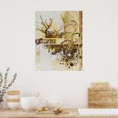 Poster Yoga Speak : Yellow Power Chakra (Cuisine)