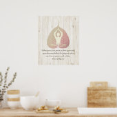 Poster Yoga Studio Instructeur Méditation Pose Bodhi Leaf (Cuisine)