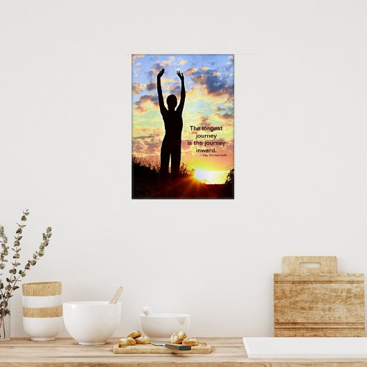 Poster Yoga Sunrise - Le Voyage Le Plus Long (Cuisine)
