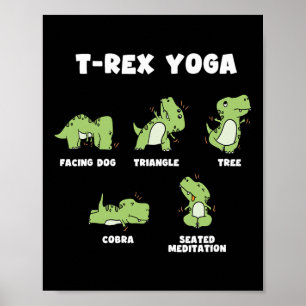 Poster Yoga T-rex