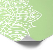Poster Yoga Words White Mandala (Coin)