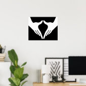 Poster Yoga Yoni Mudra (Bureau à domicile)