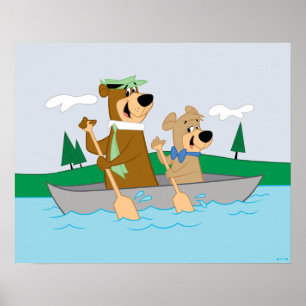 Poster Yogi Bear et Boo Boo Fun Canoe Adventure