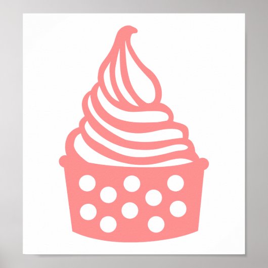 Poster Yogurt glacé (Devant)