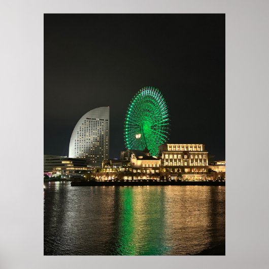 Poster Yokohama la nuit (Devant)