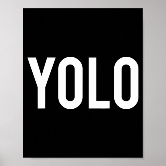 Poster Yolo - Cool New Hip Hop Rap Funny Gift Tee  (Devant)