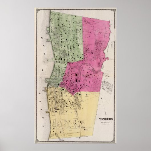 Poster Yonkers, NY Atlas (Devant)