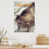 Poster Yorkie Orange Nom & Photo (Cuisine)