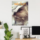 Poster Yorkie Orange Nom & Photo (Bureau à domicile)