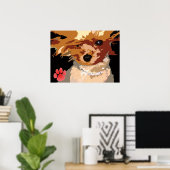 Poster Yorkie Supermodel (Bureau à domicile)