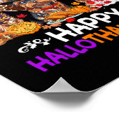 Poster Yorkshire Chien Noël Joyeux Hallothankmas Merci (Coin)