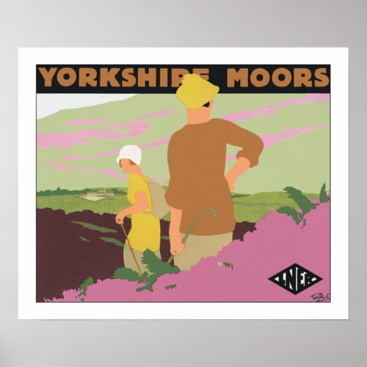 Poster Yorkshire Moors (Devant)