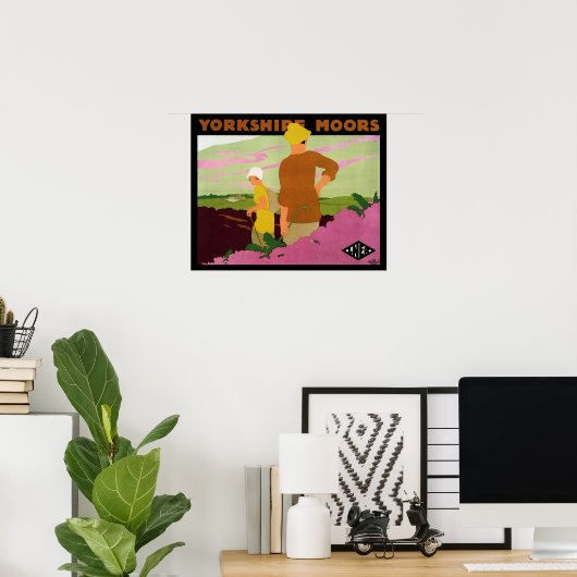 Poster Yorkshire Moors (Bureau à domicile)