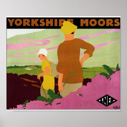 Poster Yorkshire Moors (Devant)