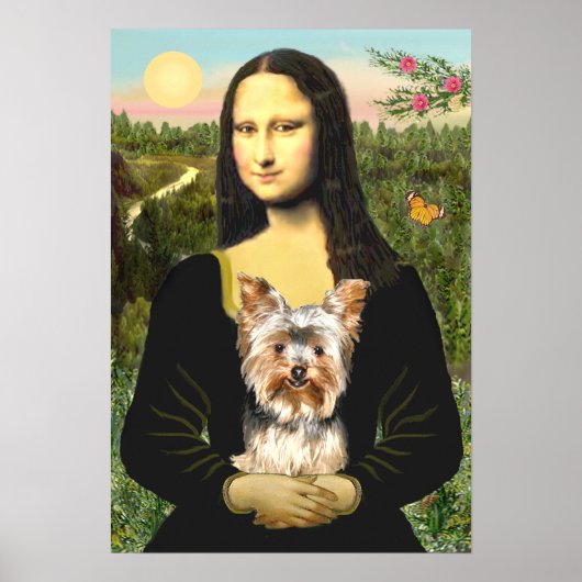 Poster Yorkshire Terrier 17 - Mona Lisa (Devant)