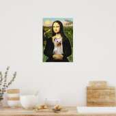 Poster Yorkshire Terrier 2 - Mona Lisa (Cuisine)
