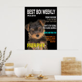 Poster Yorkshire Terrier Parody Magazine Couverture (Cuisine)