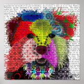 Poster Yorkshire Terrier - Patchwork (Devant)