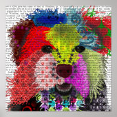Poster Yorkshire Terrier - Patchwork (Devant)
