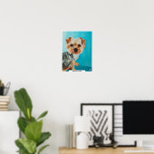 Poster Yorkshire Terrier Peinture d'Alfred Fox (Bureau à domicile)