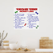 POSTER YORKSHIRE TERRIER PL2 (Cuisine)