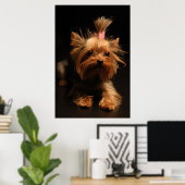 Poster Yorkshire Terrier Portrait (Bureau à domicile)