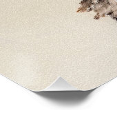 Poster Yorkshire Terrier Puppy Peinture Chien original (Coin)