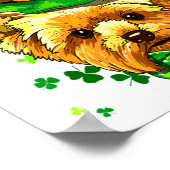 Poster Yorkshire Terrier Saint-Patrick Lutin de Shamrock (Coin)