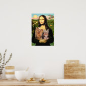 Poster Yorkshire Terriers (7et19) - Mona Lisa (Cuisine)