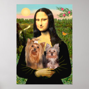 Poster Yorkshire Terriers (7et19) - Mona Lisa