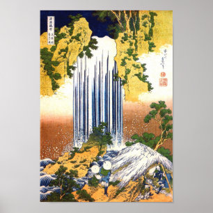 Poster Yoro Falls Hokusai Art japonais