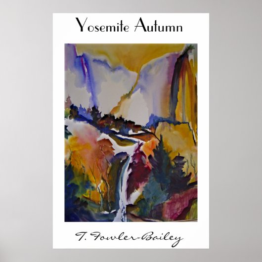 Poster Yosemite Automne Par T. Fowler-Bailey (Devant)