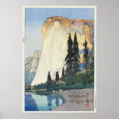 Poster Yosemite, El Capitan, Hiroshi Yoshida (Devant)