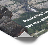 Poster Yosemite Falls, Glacier Point, Deutéronome 8 (Coin)