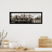 Poster Yosemite Falls River Photo 1915 (Cuisine)