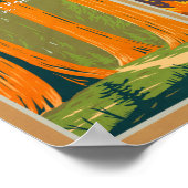 Poster Yosemite National Park California Landmark Collage (Coin)