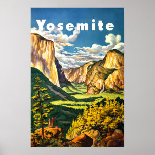 Poster Yosemite National Park California Travel Art
