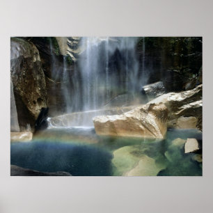 Poster Yosemite National Park Waterfall