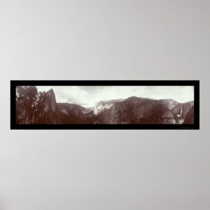 Poster Yosemite photo panoramique 1899