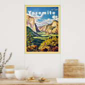 Poster Yosemite ~ Vintage voyage (Cuisine)