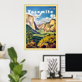 Poster Yosemite ~ Vintage voyage (Bureau à domicile)