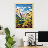 Poster Yosemite ~ Vintage voyage (Bureau à domicile)