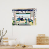 Poster Yoshida sur le Tokaido (Cuisine)