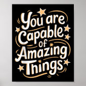 Poster You Are Capable Of Amazing Things  (Devant)